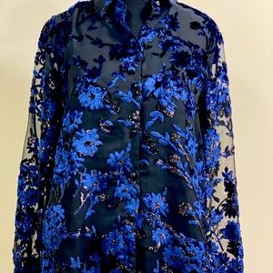 Charter Club's petite button-front blouse …